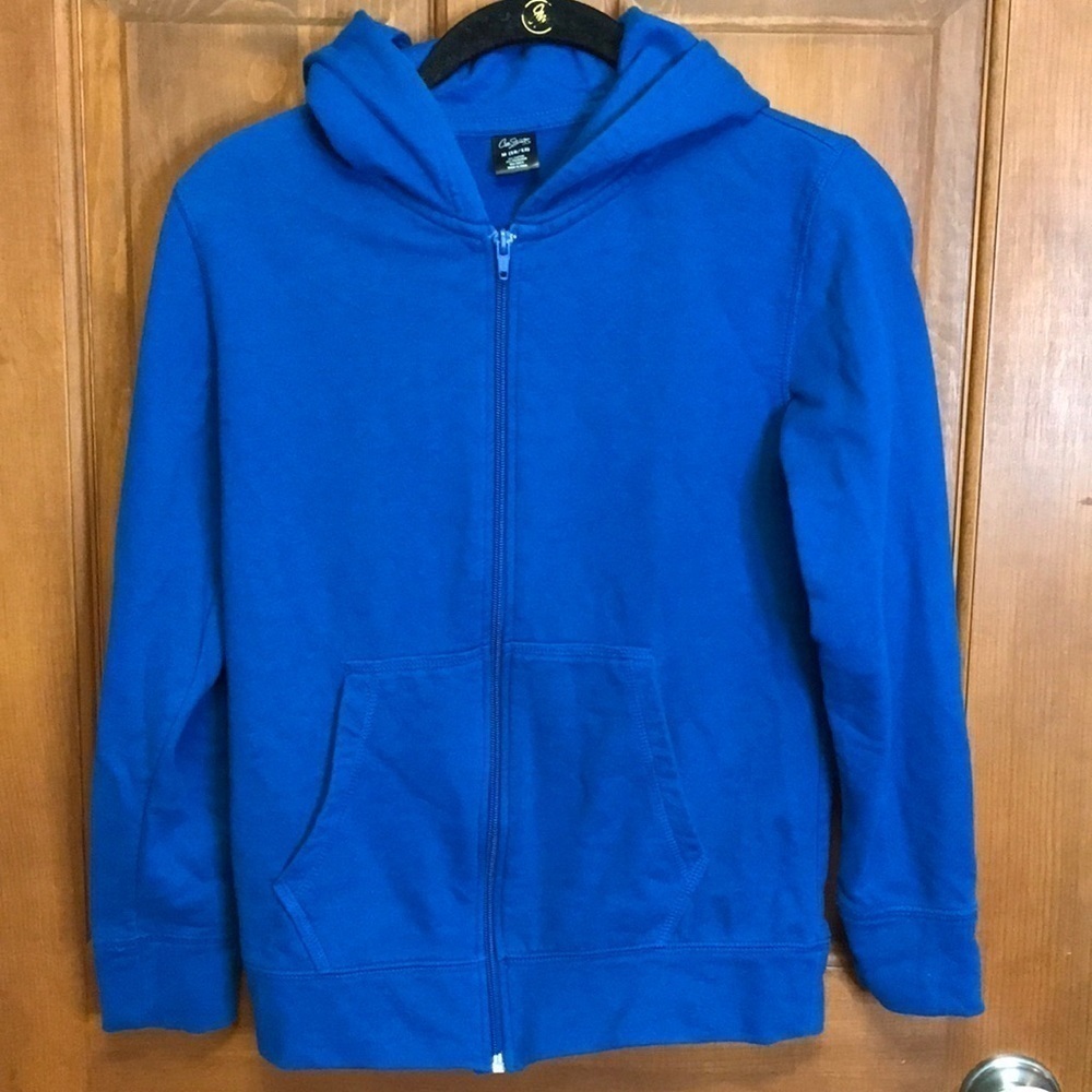 City Streets Teal Blue Zip Up Hoodie Size Medium